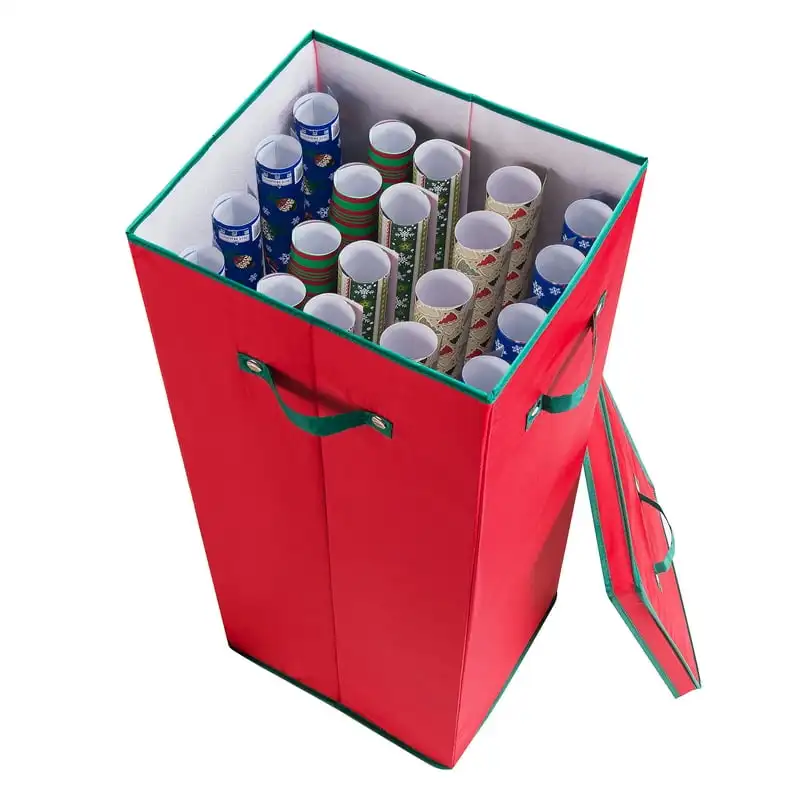 

Wrapping Paper Organizer for 30-Inch Gift Wrap Rolls (Red)
