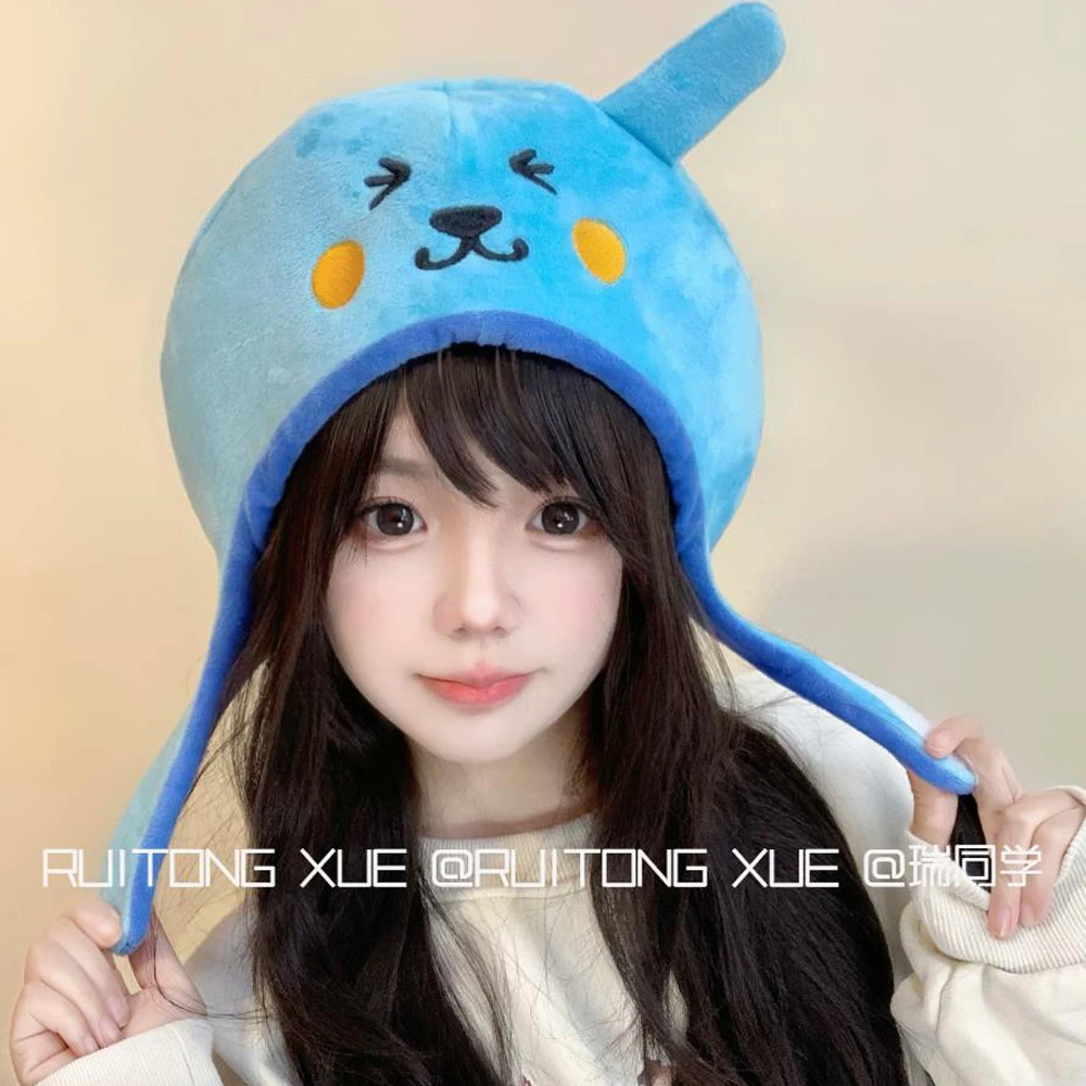 Kawaii Qoo плюшевая шапка с героями мультфильмов осенне-зимняя новая девичьим