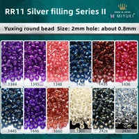 2mm miyuki yuxing round bead silver filled series diy bracelet jewelry materials and accessories imported from japan