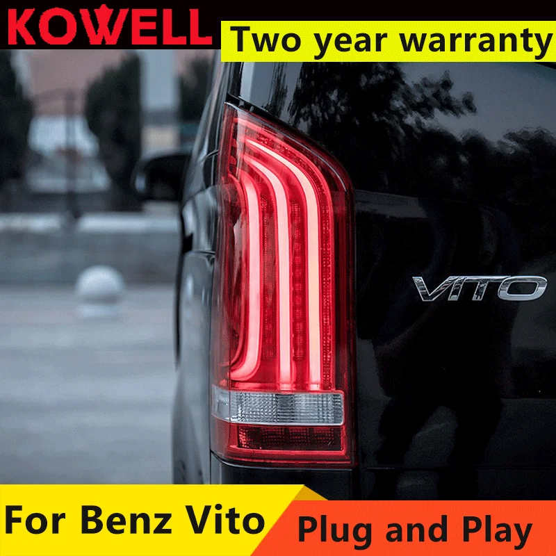 

2PCS LED For Vito W447 Metris V Class 2016-2021 LED Taillights Rear Fog Lamp Dynamic Turn Signal Highlight Reversing And Brake