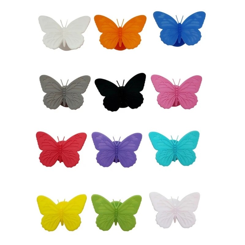 

Набор маркеров для Винных Бокалов из 12 силиконовых бабочек