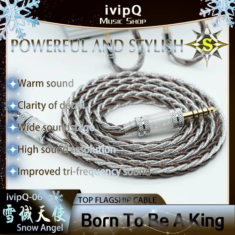 Фото Флагманский кабель ivipQ S-Series для IEM-наушников, набор Lucky Box №3