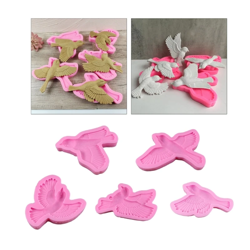 

Little-Bird Epoxy Resin Mold,Animal Silicone Resin Mold for Wall-Hanging,Decor