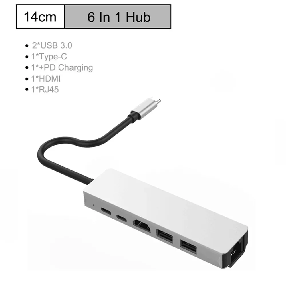 

A Loss On Sale USB Type C HUB USB Splitter to Multi USB 3.0 HDMI Adapter Ethernet Rj45 Lan Adapter For MacBook Pro/Air Laptop