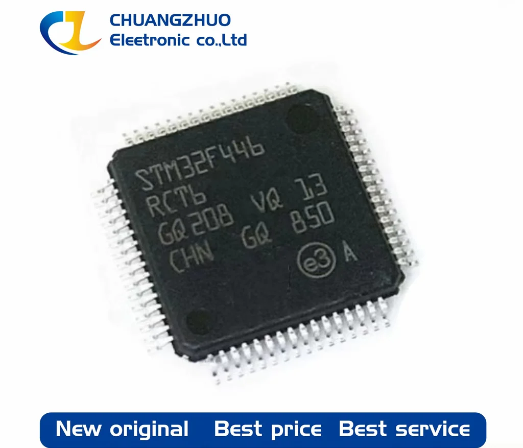 

1Pcs New original STM32F446RCT6 256KB ARM Cortex-M4 128KB 180MHz FLASH 50 LQFP-64(10x10) Microcontroller Units