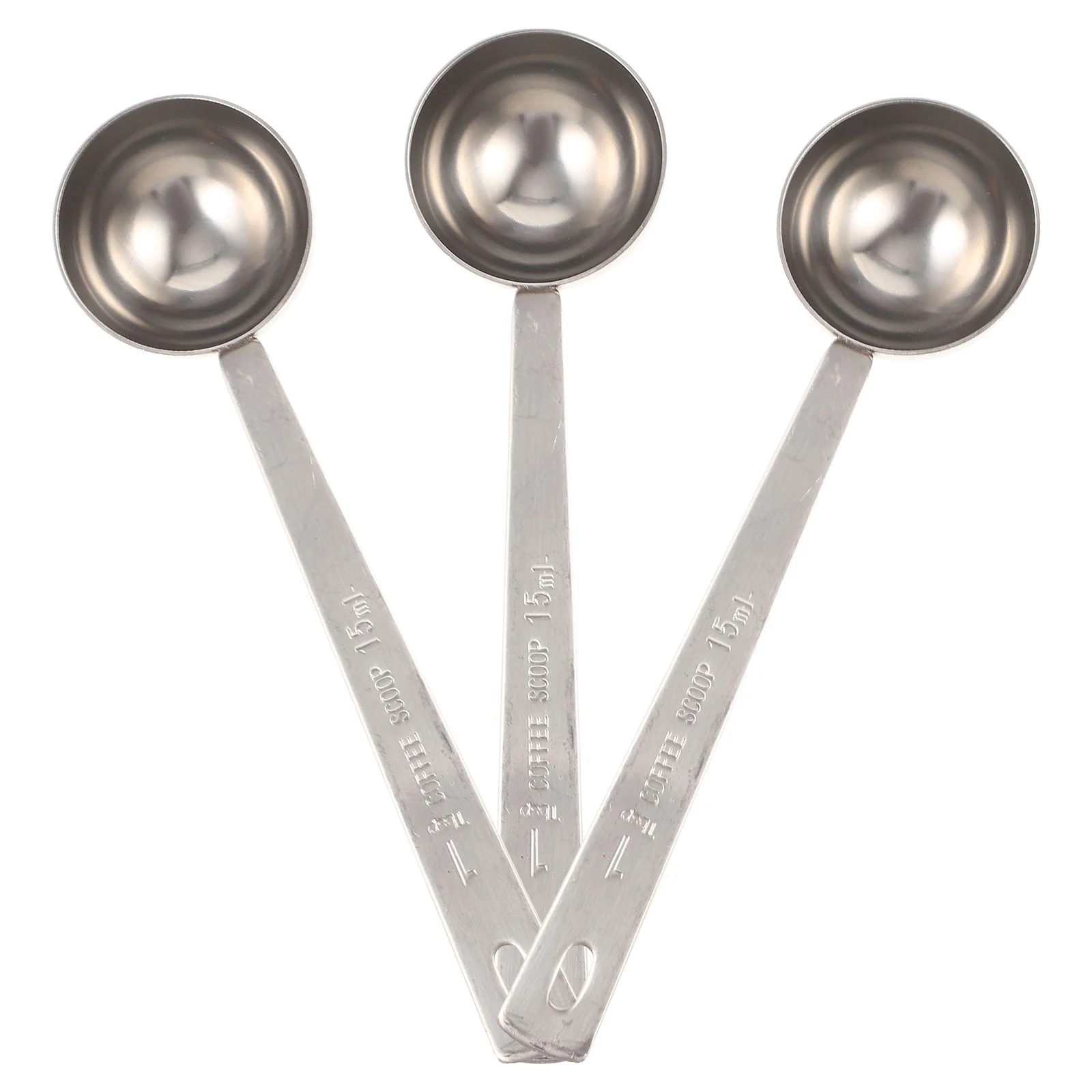 

Coffee Scoop Spoon Measuring Metal Spoonsscale Tablespoon Bean Stainless Steel Dessertespressokitchen Beans Baking Scooper