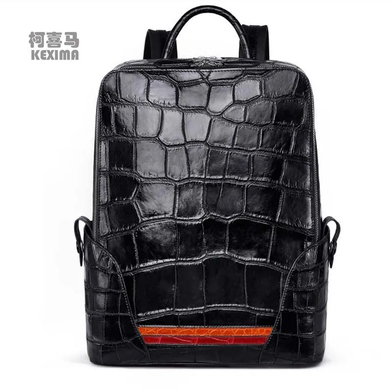 

KEXIMA gete 2022 new New crocodile male backpack for men Thai leather crocodile leather men backpack for men crocodile bag men