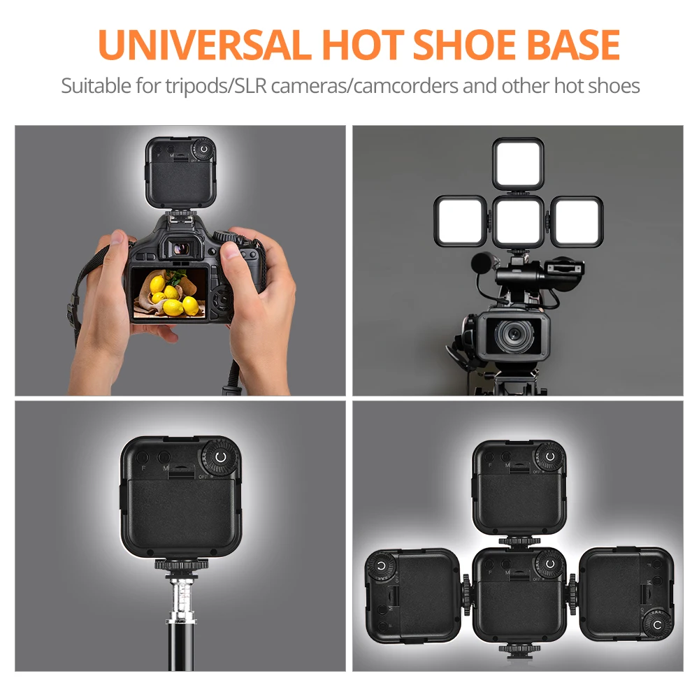 Travor светодиодный видео светильник Камера Портативный мини фотографии RGB