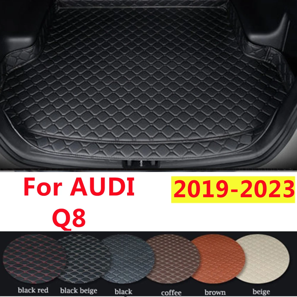

SJ Высокая сторона на заказ Подходит для AUDI Q8 2019-20-21-22-2023 всепогодный водонепроницаемый автомобильный коврик для багажника авто задний грузовой лайнер Обложка ковер