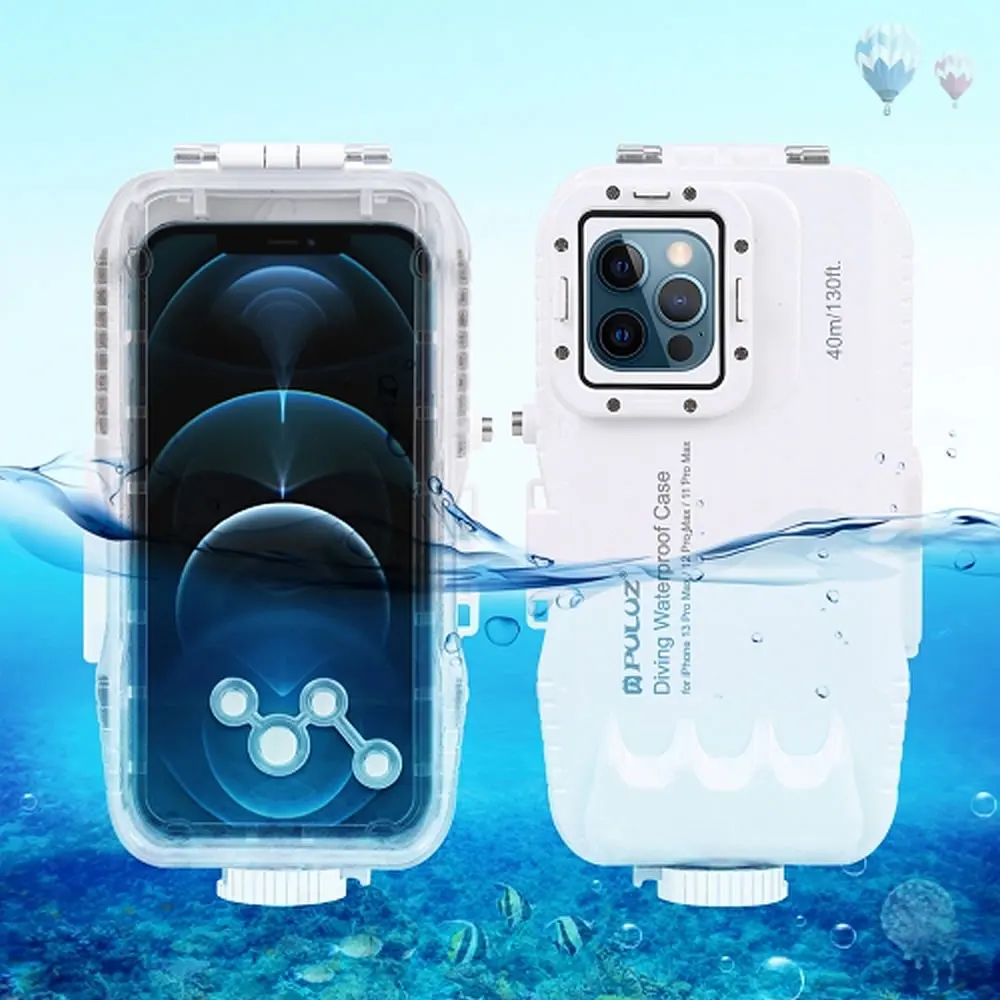 

Diving Snorkeling 40m/130ft Waterproof Case Video Photo Taking Underwater Shot Housing Cover For iPhone 11 12 13 Pro Max Mini