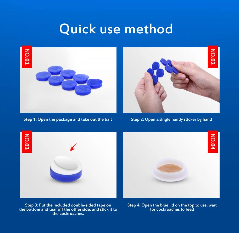 20 шт. наклейки для тараканов отелей