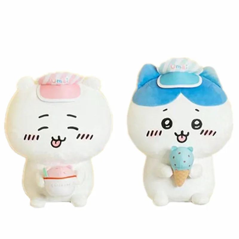 

New Cute Chiikawa Hachiware Ice Cream Plush 30CM Kids Stuffed Toys For Children Christmas Gifts