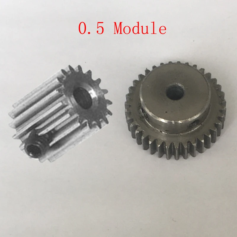 

100 Teeth 6mm Pilot Bore M4 Screw Hole 0.5 Module 0.5M100T 45# Steel Metal Straight Convex Pinion Spur Boss Gear Wheel
