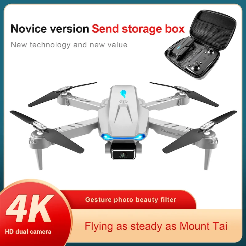 

S89 Pro Drone 4k profesional HD Dual Camera Height Maintainable wifi FPV Quadcopter HD Dual Camera Headless Mode Dron Boy Gift
