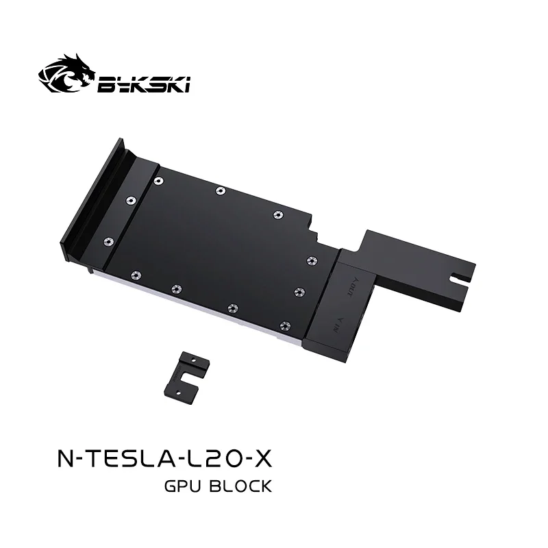 Фото Блок графического процессора Bykski N-TESLA-L20-X для видеокарты NVIDIA TESLA L20, водяное охлаждение/хромированный процесс из красной меди №3