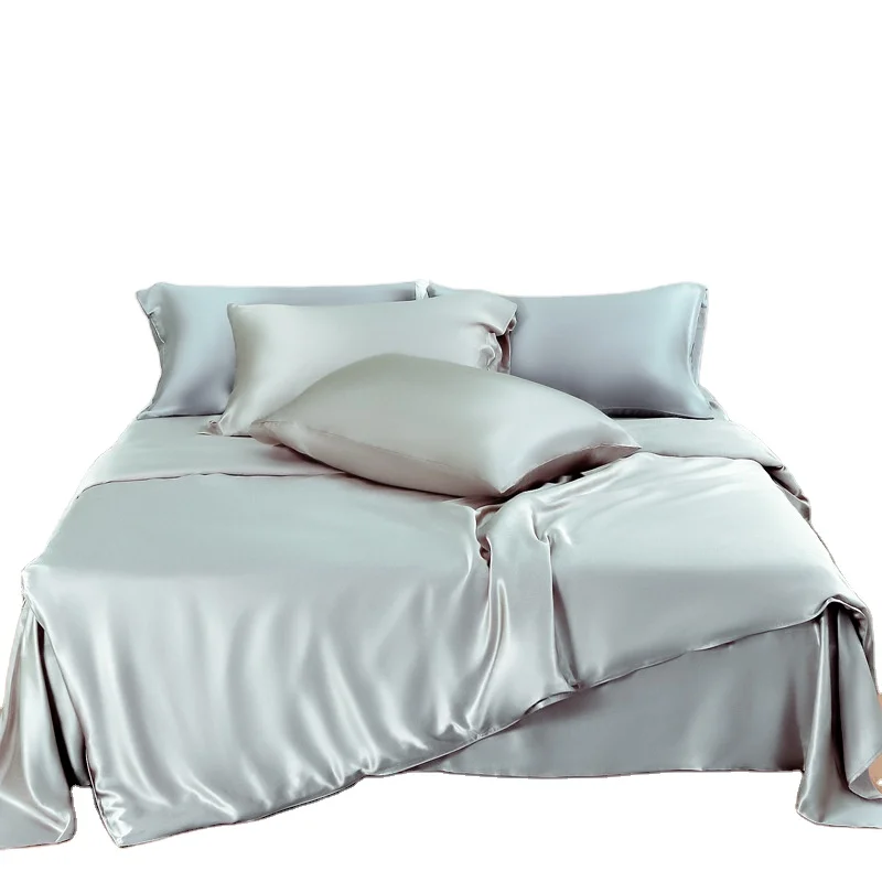 Оптовая продажа 100% шелк семейный набор постельное белье из шелка тутового