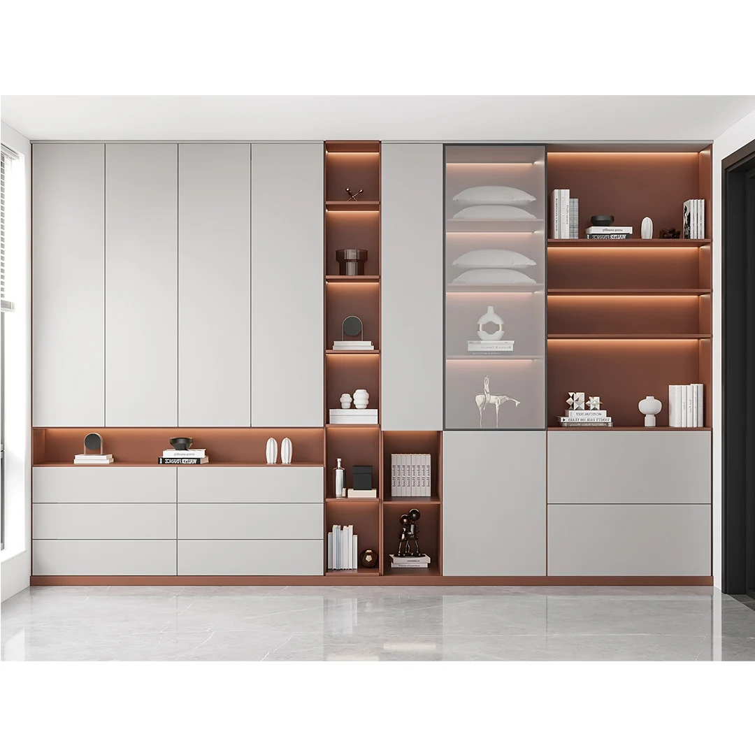 Изготовленные на заказ строительные Шкафы для спальни шкафы хранения гардероба