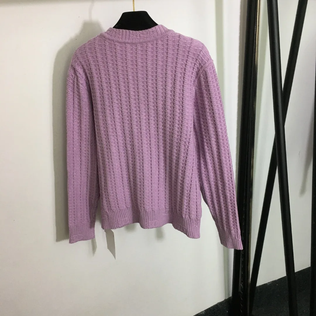 

Женский кардиган с круглым вырезом, длинным рукавом и пуговицами