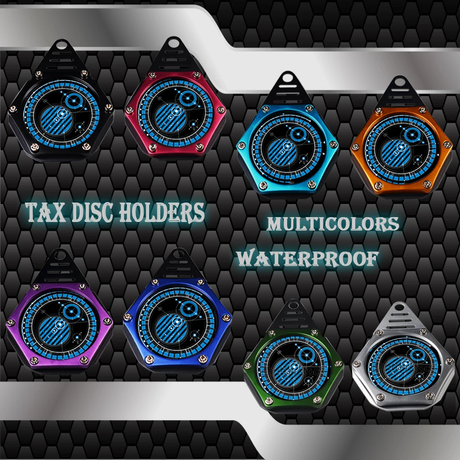 Алюминиевая водонепроницаемая налог-дисковая пластина для скутеров, велосипедов, мопедов, мотоциклов, мотоциклов, налог-Дисковый держатель с анодированной поверхностью