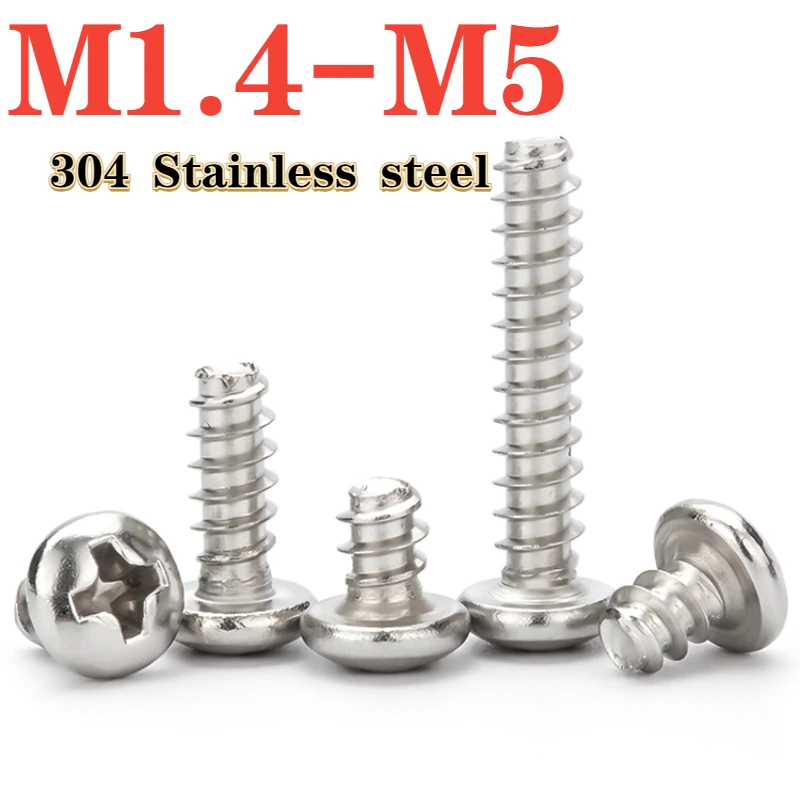 

Саморезы нержавеющая сталь 304 M1.4-M5