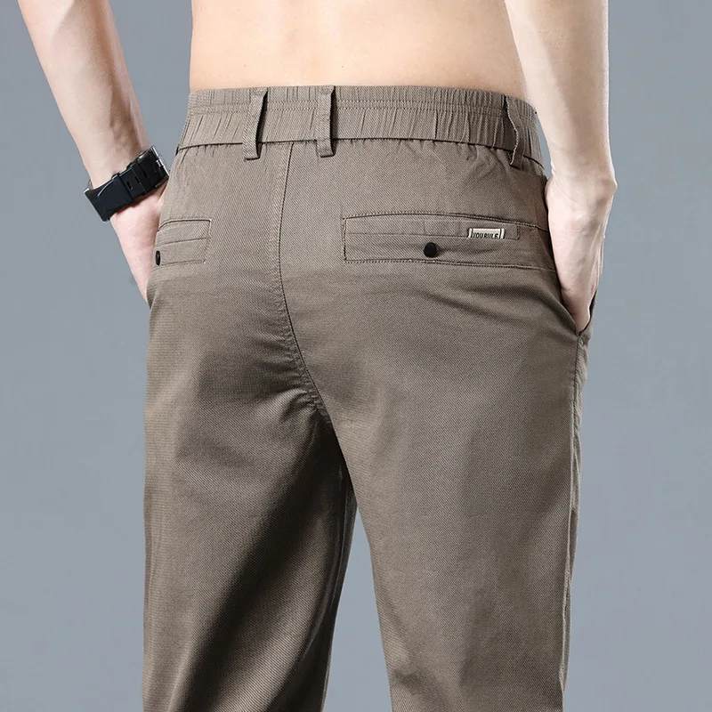 Брюки мужские стрейчевые брендовые деловые Повседневные Классические Модные