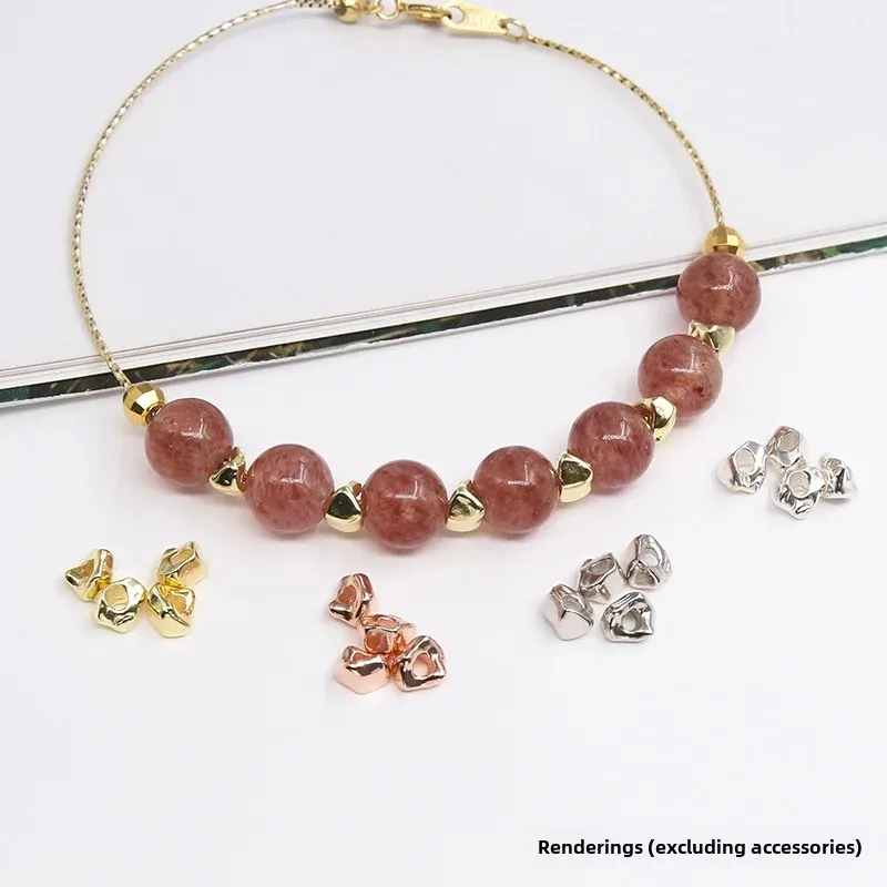 S925 чистое серебро маленькие фрагменты камня треугольные подвески ювелирные