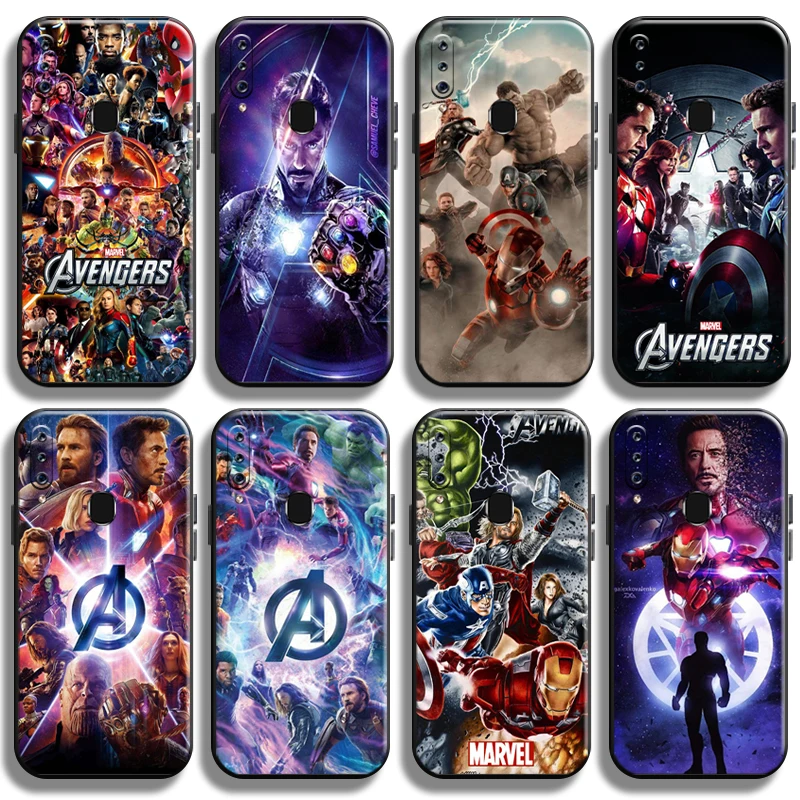 

Cover Marvel Avengers For Samsung Galaxy A60 Phone Case Cases Back Full Protection Carcasa Liquid Silicon Coque Soft Shockproof