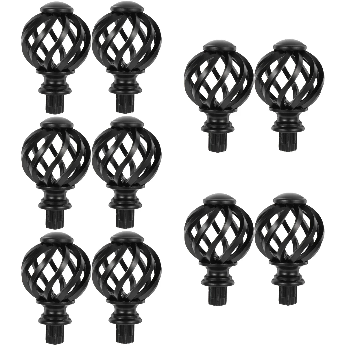 

Curtain Rod Finials Drapery End Decorative Window Decor Pole Drapehardware Replacement Rods Accessories Stopperfitting Ends Caps