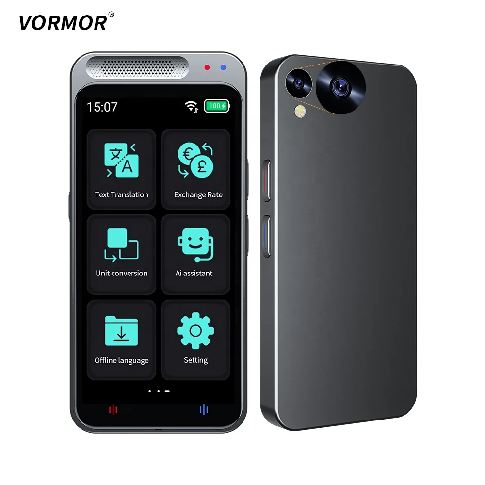 

Wholesale Factory Price Voice Translator 4.1-inch Widescreen Smart Talking Translation Electronic Equipment VORMOR Z6