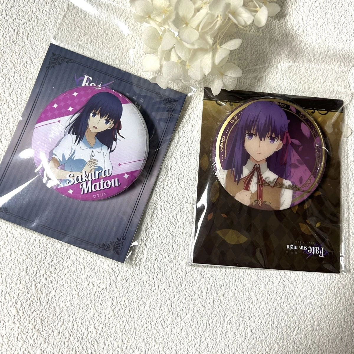Фото 2025 аниме-игра Fate Stay Night, значок Баджи, мультяшная фигурка Сакура Мато, жесть, брошь, товары, официальный оригинальный подарок №1