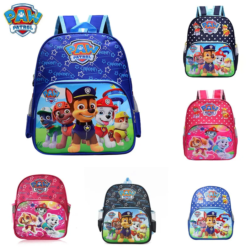 

Paw Patrol Cartoon Printed Nylon Backpack Children's Cute Shoulders Bag Student Lightweight Schoolbag Exquisite Birthday Gift