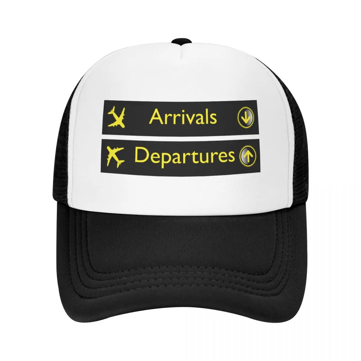 

Airport Plane Arrivals And Departures Baseball Cap Outdoor Adjustable Aviation Airplane Aviator Pilot Trucker Hat Summer Caps