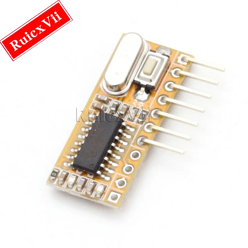 Супергетеродинный беспроводной приемник RXC6 433 МГц PT2262, постоянный код для Arduino/AVR, электронный модуль «сделай сам», печатная плата