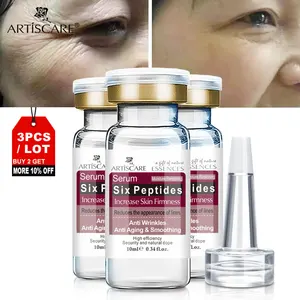 Сыворотка для лица ARTISCARE с шестью пептидами, 3 шт.лот, антивозрастное средство для удаления морщин, крем для лица, уход за кожей, Антивозрастная жидкость для лица с шестью пептидами