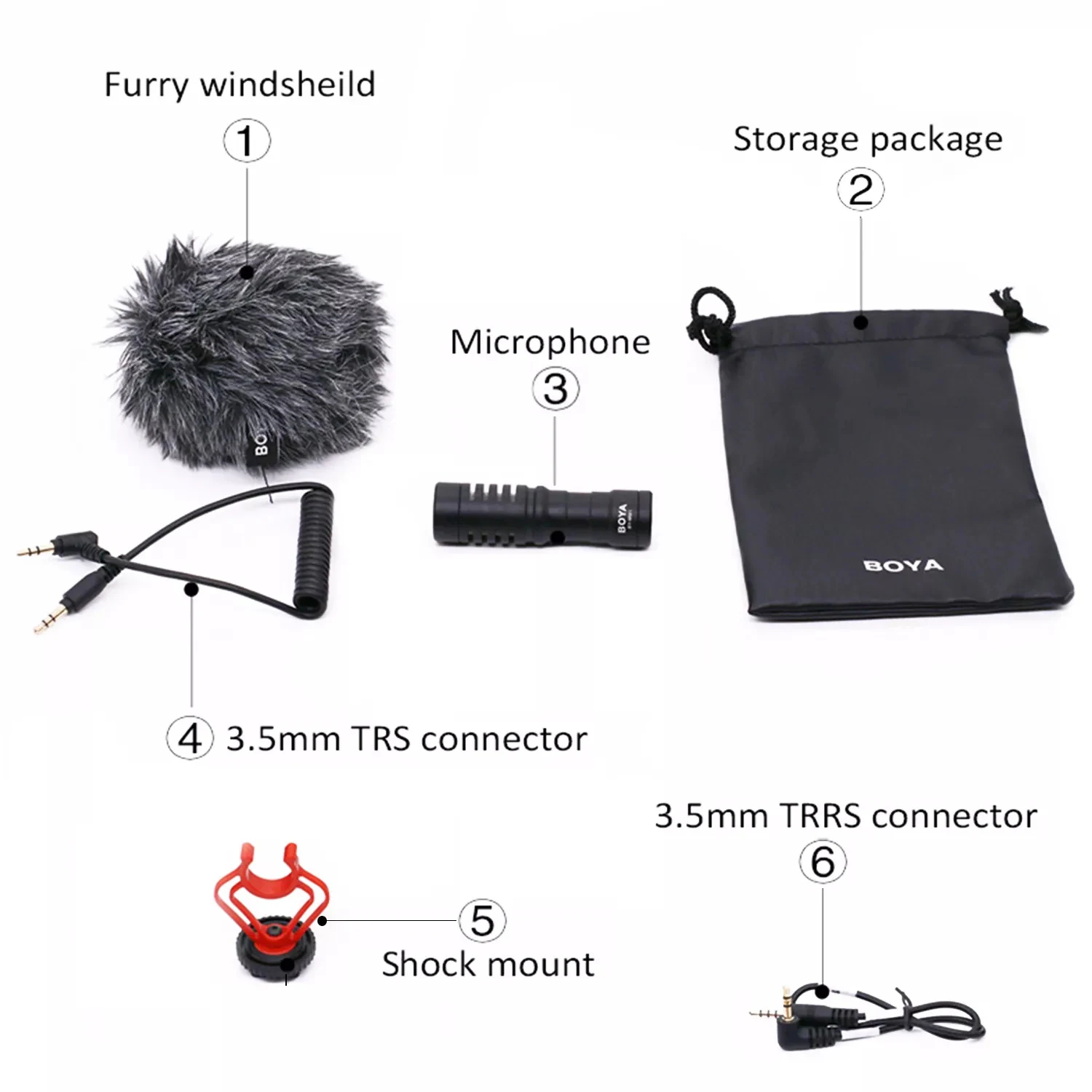 Portable BOYA-MM1 Wired Condenser Shotgun Microphone Trip Vlog Record Studio Video for IPhone Computer Camera Phone Camcorder images - 6