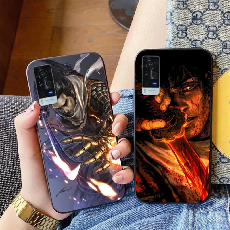 

Sekiro Anime Wolf Phone Case for VIVO Y95 Y93 Y31 Y20 V19 V17 V15 Pro X60 NEX Black Soft Cover Funda Shell