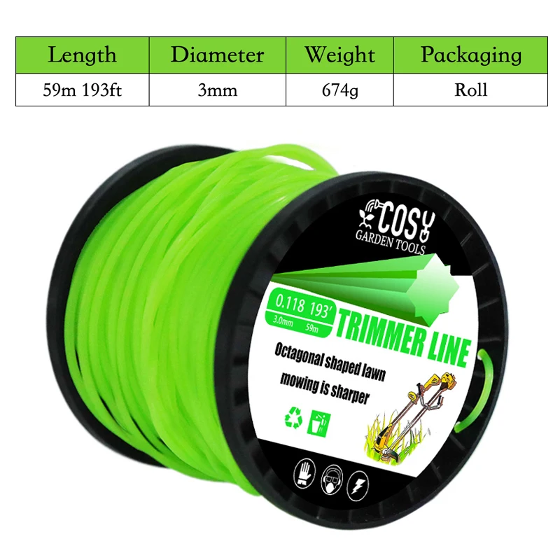 

COSY Леска для триммера 59-130 м