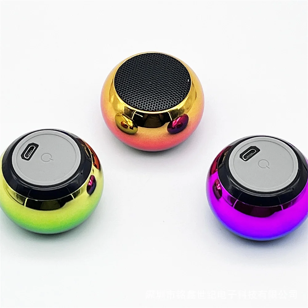 Wireless Small Steel Music Box Player Portable 3 W Sound Box For Outdoor Travel Speaker Mini Palm-sized Speaker For M3 images - 6
