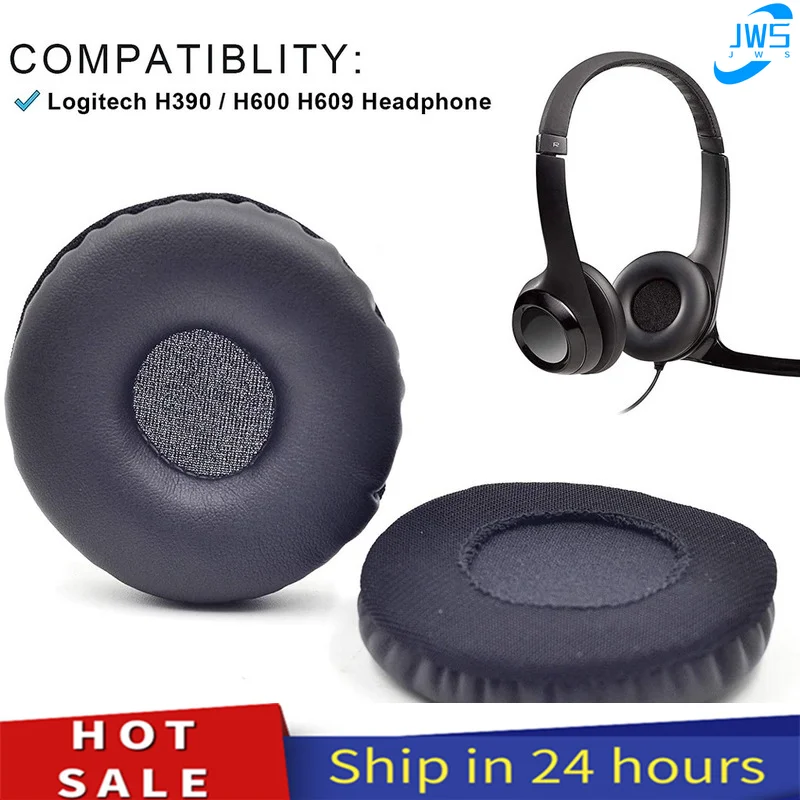 

Replacement Earphone Sleeve H390 H600 Replacement Ear Cushion Pillow Compatible with Logitech H390 /H600 H609 Wireless Headphone