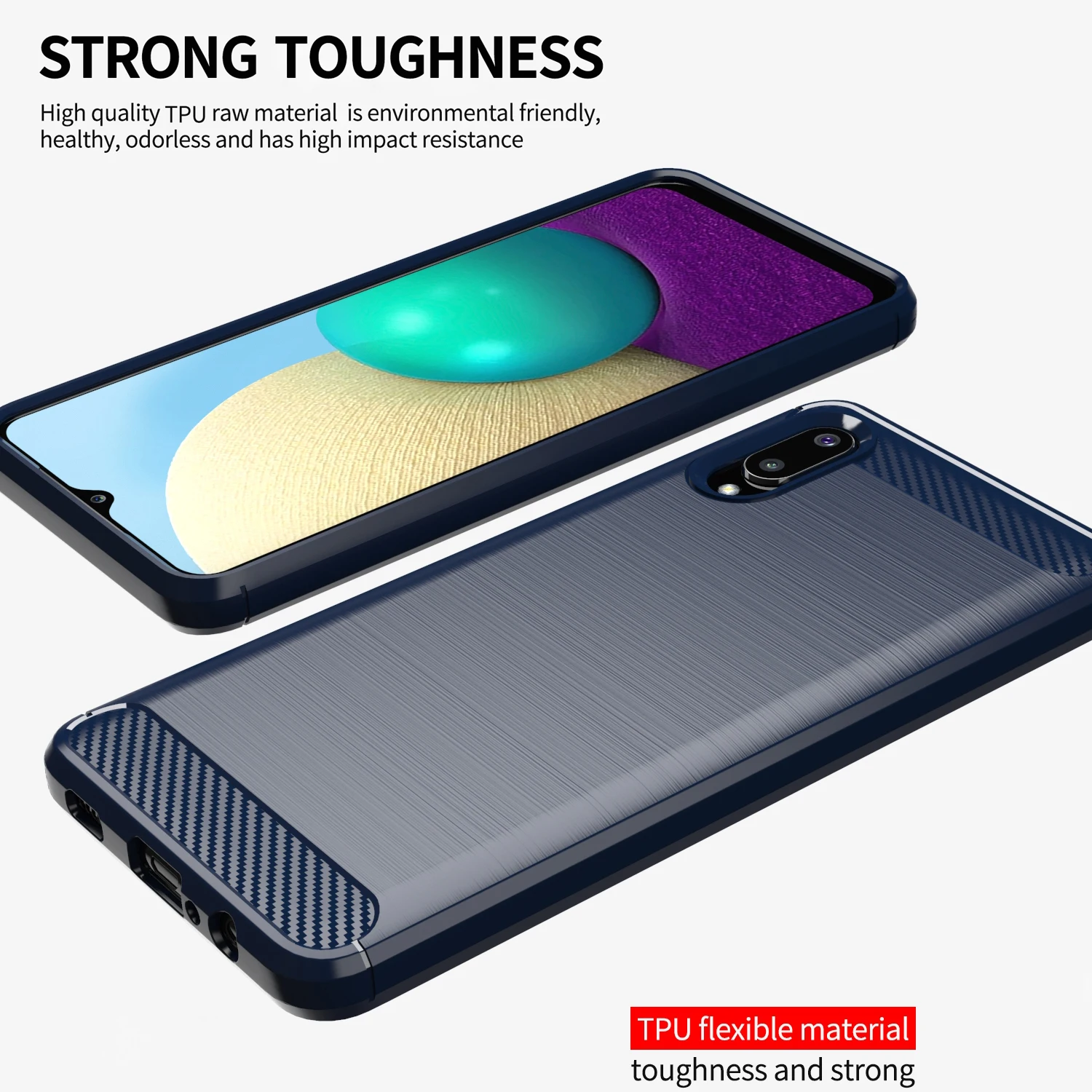 Чехол для Samsung Galaxy A02 M02 A02S M02S A20 A21S противоударный бампер мягкий резиновый чехол из