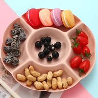 multi function plastic fruit plate dessert tray plate snack dish 6 compartments accesorios de cocina home gadgets estantes tray
