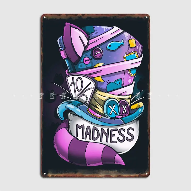 

Madness Metal Plaque Poster Printing Painting Decor Cave Pub Cinema Garage Tin Sign Posters