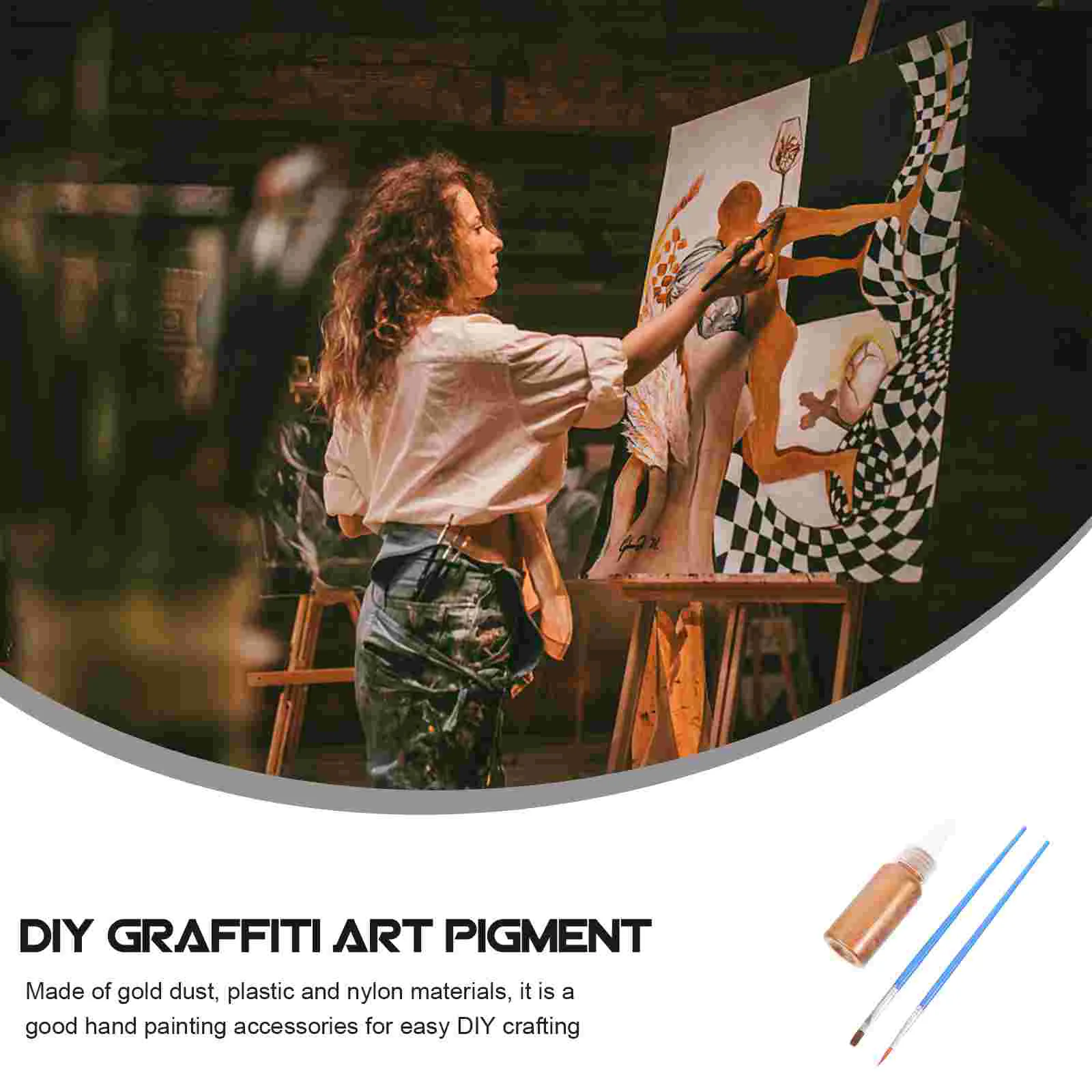 1 комплект золотых металлических красок для металлической краски металлическая