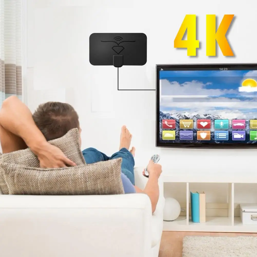 

Цифровая телевизионная антенна с высоким коэффициентом усиления 4K 1600 миль DVB-T2 HDTV антенна усилитель для телевизионной антенны Усилитель си...