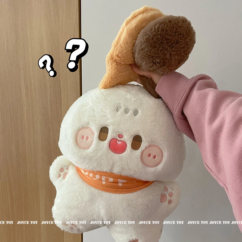 Pastoral Dog Doll Plush Toy Kawaii Small White Dog Spotted B