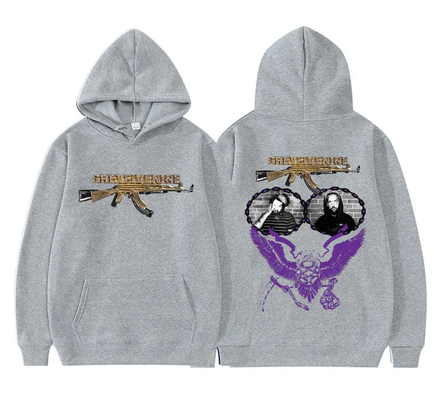 $uicideboy$ Suicide Boys Double Sided Print Men Women Hip Hop Rap Hoodies Long Sleeves Quality Cotton Unisex Plus Size Hoodie