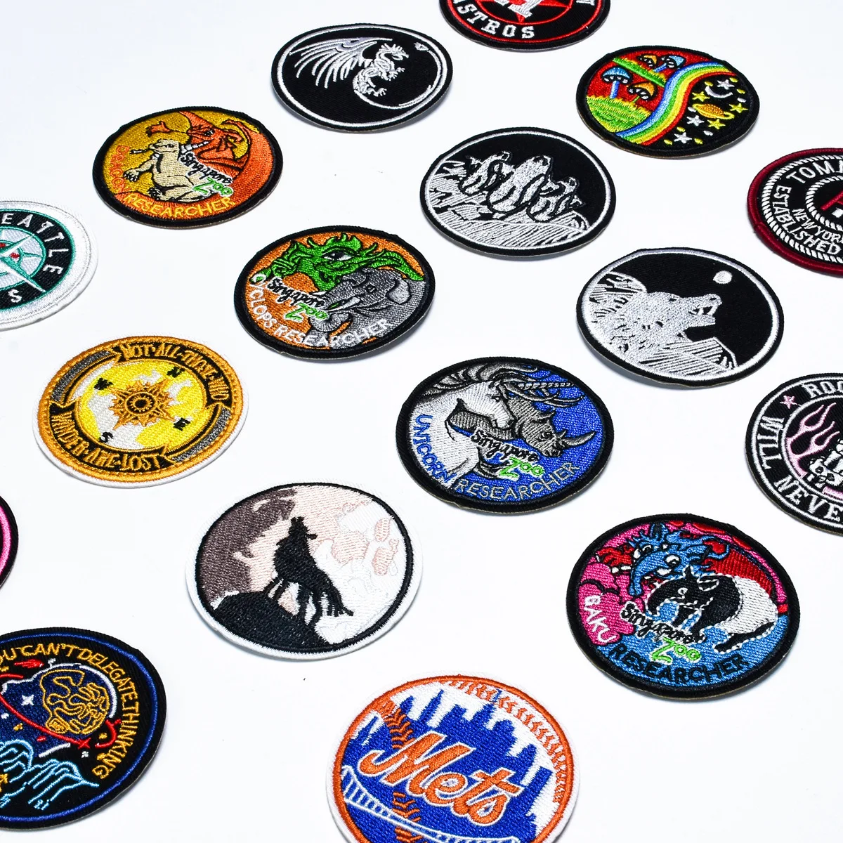 Новая круглая вышивка патч для глажки одежды своими руками ремонт отверстий