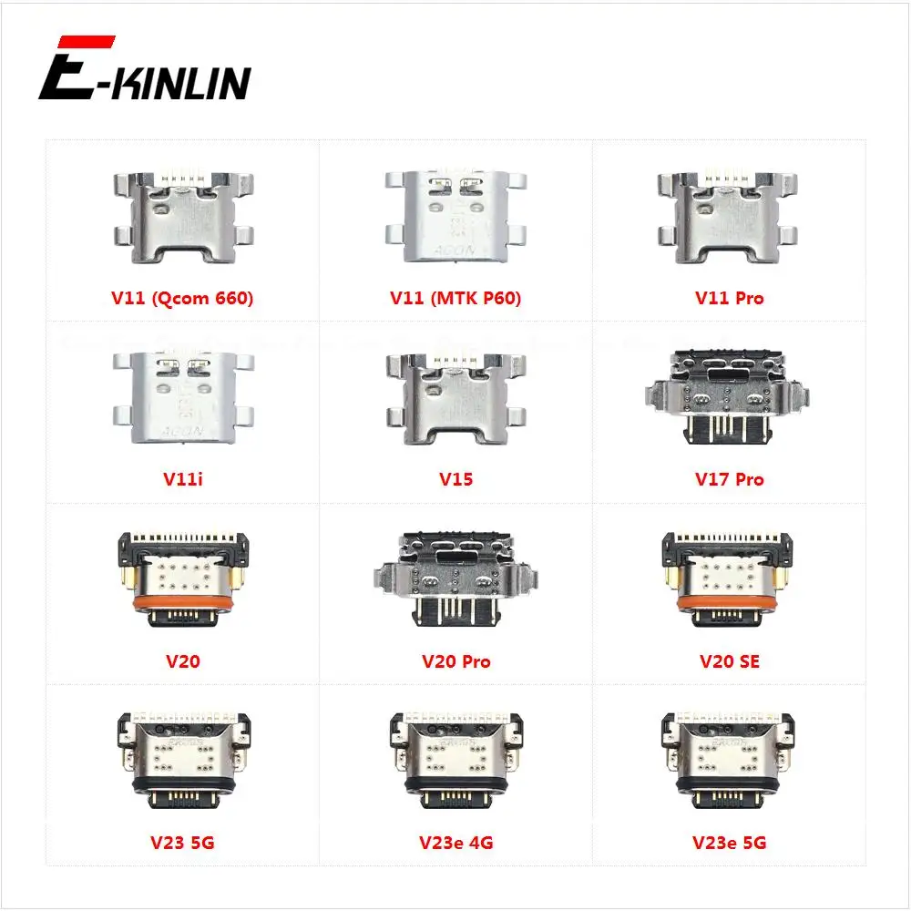 

Type-C Micro USB Jack Connector Socket Charging Port Charge Plug Dock For Vivo V11 Pro V11i V15 V17 V20 SE V23 V23e 5G 4G