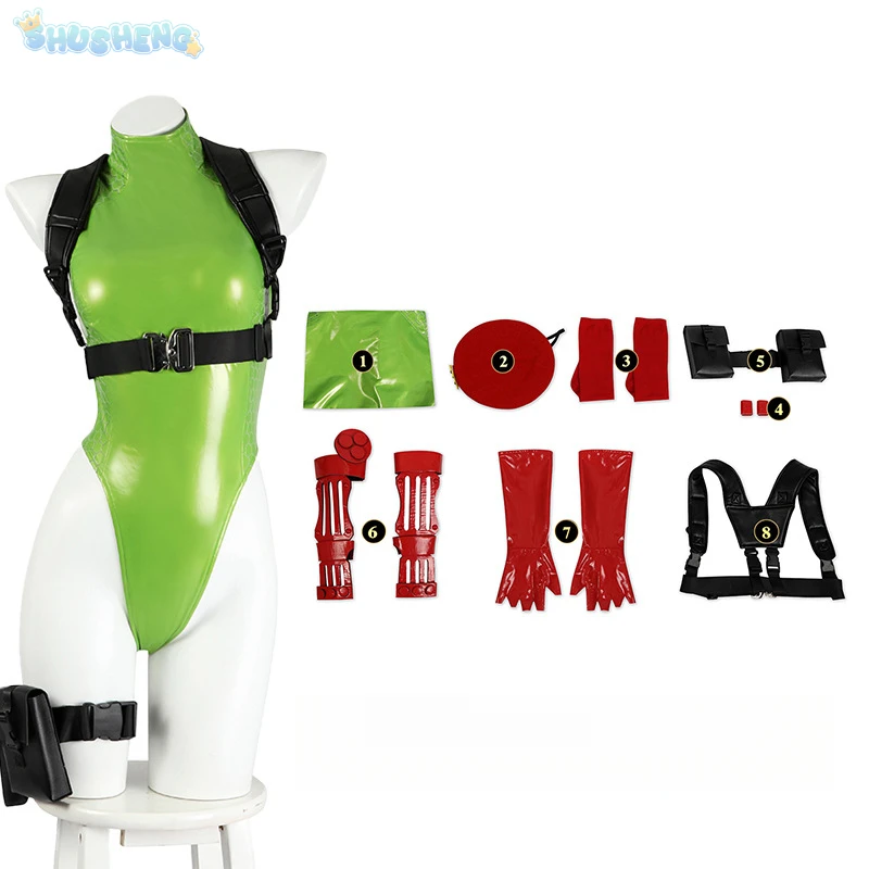 Костюм для косплея на тему игры уличного истребителя белый костюм белое бикини