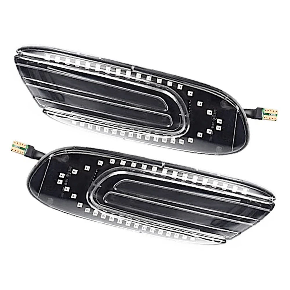 Для MINI COOPER F55 F56 F57 2014 2015 2016 2017 Янтарный Динамический светодиодный боковой маркер